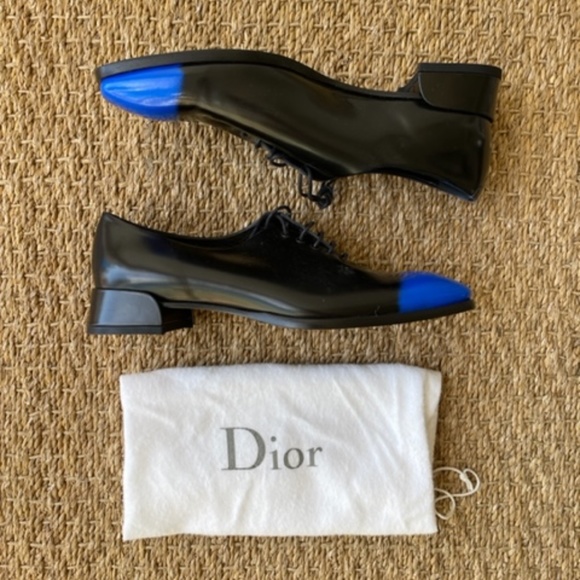 Dior Black/ Blue leather lace Oxford - Picture 3 of 3